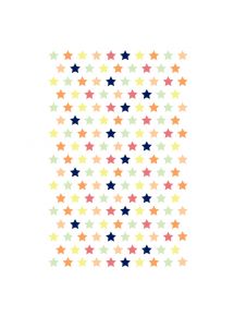Gommettes repositionnables étoiles métal pastel, sachet de 20 feuilles