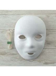 Masque enfant à décorer basique en sachet, lot de 12