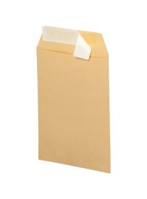 Boite de 250 pochettes kraft 229x324mm 90g bande siliconée
