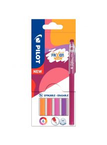 Pochette de 6 rollers frixion ball stick tons chauds