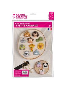 Lot de 13 moules animaux avec 9 broches et 1 bande aimantée