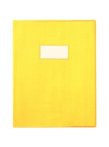 Paquet de 30 protège-cahiers en PVC 10/100ème, pour format 17x22 cm, jaune