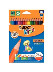 Étui de 18 crayons de couleur Évolution assortis