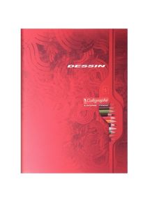 Cahier de dessin 17x22cm, 32p, papier dessin uni 120g