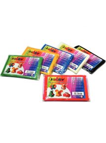 Lot de 6 pains de 500 g d'argile DIDACOLOR couleurs vives assorties