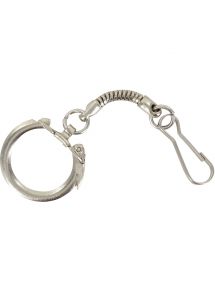 Sachet de 10 porte-clés avec mousquetons nickelés