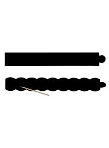 Lot de 12 bracelets en carte à gratter