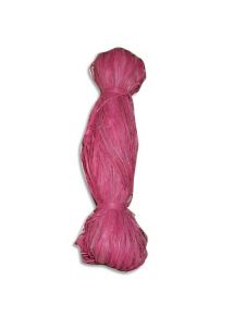 Bobine de raphia végétal 50g, rose tyrien