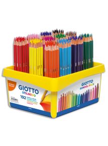 Crayon de couleur Giotto Stilnovo, schoolpack de 192