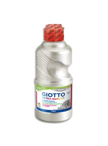 Gouache ultra lavable Giotto, flacon de 1l, argent