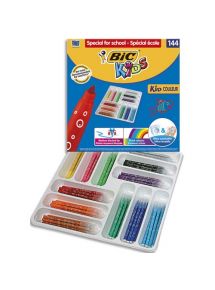 Feutre de coloriage Kid couleur pointe moyenne, schoolpack de 144