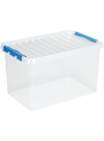 Boite de rangement QLINE 62L transparente