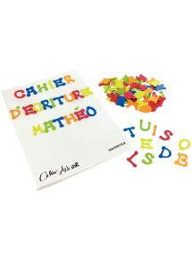 Sachet de 405 lettres en caoutchouc adhésif, 5 couleurs
