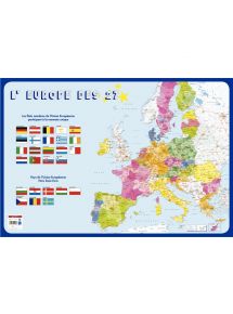 Poster en PVC 76x52 l'Europe des 27