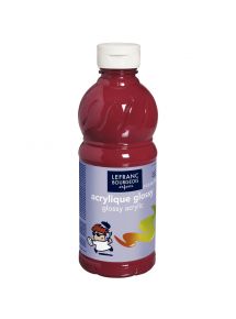 Peinture acrylique Glossy, flacon de 500ml, rouge primaire
