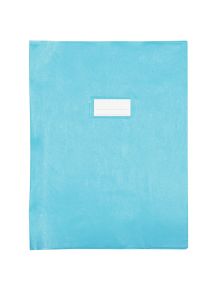 Paquet de 10 protège-cahiers en PVC 21/100ème, pour format 24x32 cm, bleu clair