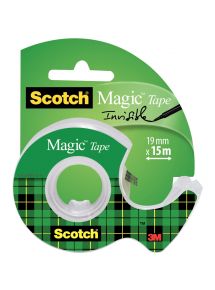 Ruban adhésif Magic invisible 19mmx15m, sur dévidoir plastique 