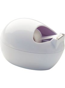 Dévidoir design blanc + 1 rouleau de 19mmx7,5m