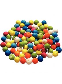 Sachet de 100 boules cellulose colorées, diamètre 25 mm