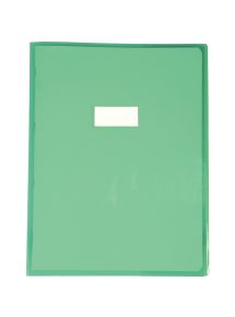 Protège-cahier cristal 24 x 32 cm 22/100 coloris vert