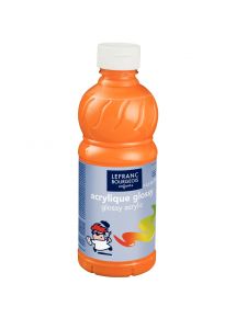 Peinture acrylique Glossy, flacon de 500ml, jaune d'or