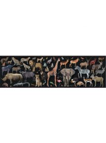 Puzzle panoramique 200 pièces, les animaux menacés