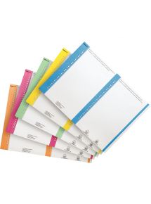 Paquet de 10 planches d'étiquettes pour dossiers suspendus armoire, numéro 8, coloris assortis