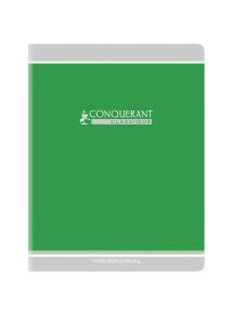 Cahier 24x32cm, 96p, grands carreaux, piqûre 90g