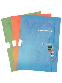 Cahier de dessin 48 pages, 24x32 cm, uni blanc, papier 120g