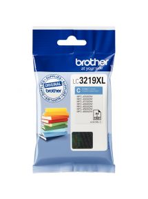 Brother LIVRE cartouche jet d'encre cyan haute capacité authentique (LC3219XLC)