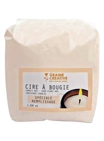 Cire à bougie végétale, sachet de 1,2kg