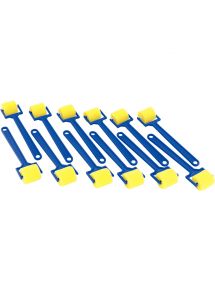 Paquet de 12 rouleaux à peindre en mousse 25 mm avec manche en plastique