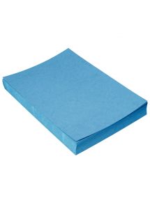Plat de couverture grain cuir, format 21x29,7cm, bleu, boîte de 100