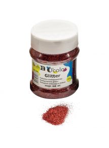 Paillettes scintillantes 160ml, couleur rouge