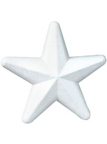 Lot de 10 étoiles en styropor, diamètre 20 cm