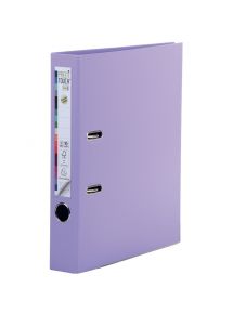Classeur à levier PREM'TOUCH format A4+, dos 5 cm, lilas