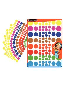 Pochette de 768 gommettes rondes adhésives assorties