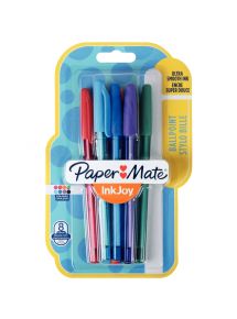 Blister de 8 stylos Inkjoy 100 pointe moyenne fun assortis