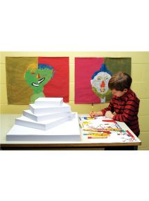 Paquet de 25 feuilles à dessin 200g 50x65cm blanc