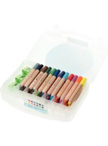 Boîte de 36 crayons de couleur First + 3 tailles-crayons