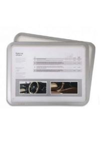 Pochette 2 cadres dos magnétique fermeture magnétique A6 argent
