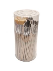 Pot de 72 pinceaux + brosses synthétique