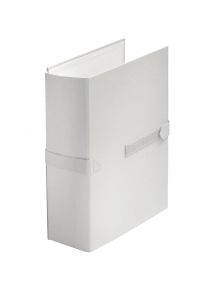 Chemise extensible en balacron avec velcro et rabat, blanc