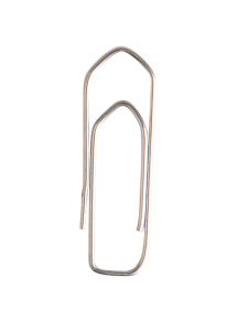 Trombone en acier galvanisé et bout chevron, 30mm, boîte de 1000
