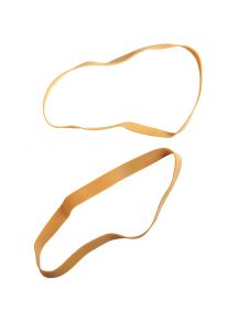 Bracelet caoutchouc étroit blond large 150x10mm, boîte de 100g