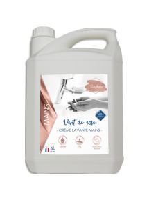 Crème lavante douce pour les mains parfum rose, bidon de 5l