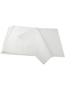 Papier de soie, rouleau de 24 feuilles 0,75x0,5m blanc