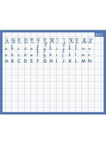 Ardoise effaçable à sec alphabet/seyes