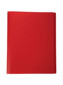 Protège-documents polypro 21x29,7cm, 20 pochettes, rouge