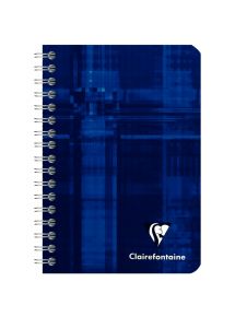 Carnet 9x14cm, 100 pages petits carreaux, spirale